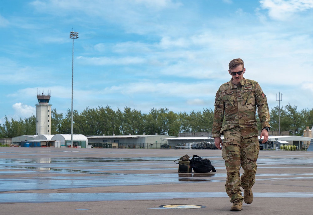 C-5 Support for Seabees at Diego Garcia