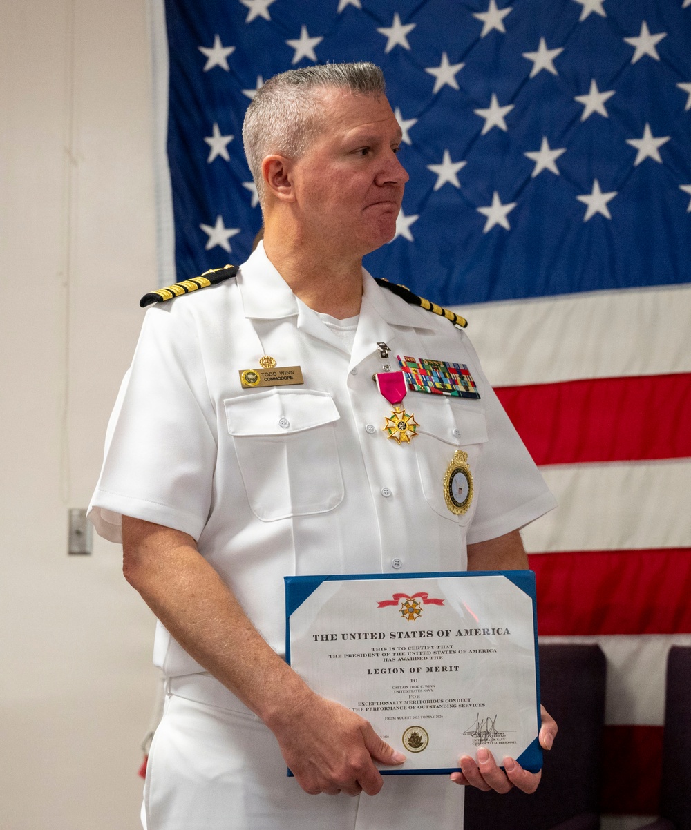 Navy Reserve Recruiting Command Conducts a Change of Command Ceremony