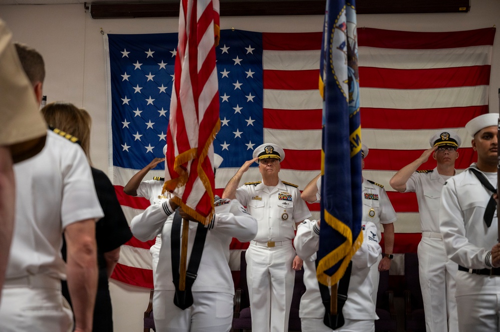Navy Reserve Recruiting Command Conducts a Change of Command Ceremony