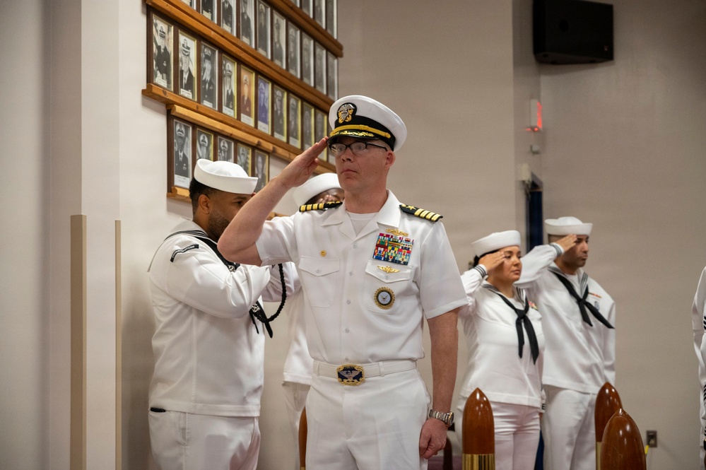 Navy Reserve Recruiting Command Conducts a Change of Command Ceremony