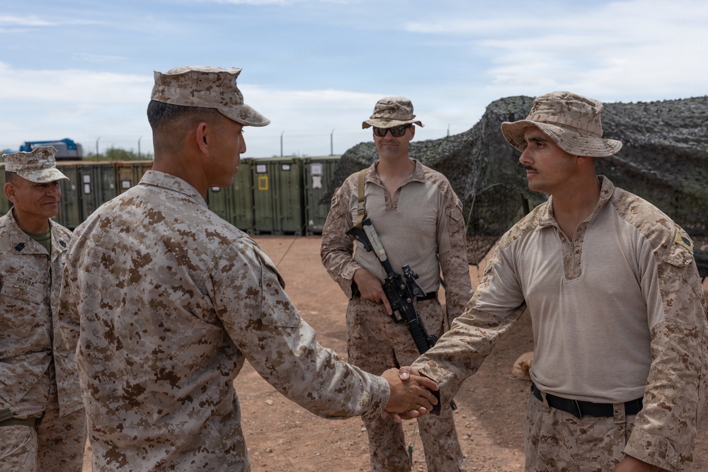 CLR-1 Leadership Visits JTF-SB Marines and Interagency Partners