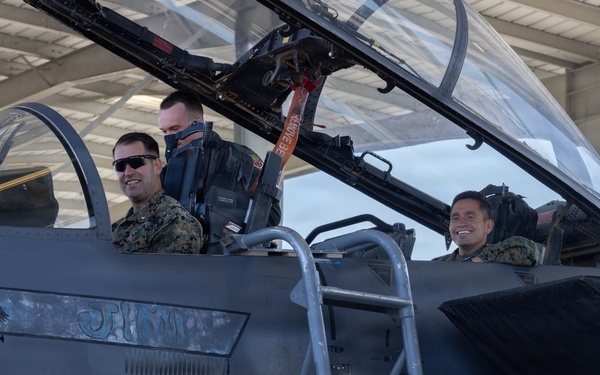 Exercise Garnet Rattler: U.S. Marines conduct range safety brief, F-15E Strike Eagle familiarization, CASEVAC ROC walk