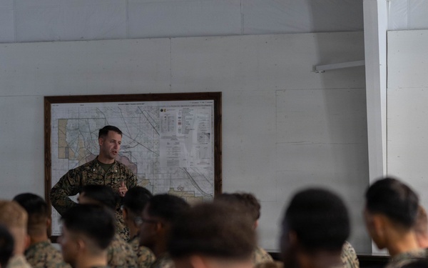 Exercise Garnet Rattler: U.S. Marines conduct range safety brief, F-15E Strike Eagle familiarization, CASEVAC ROC walk