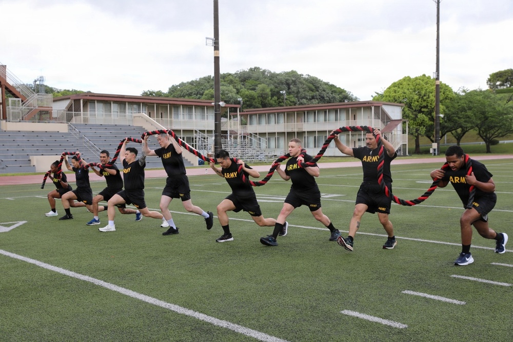 USARJ Soldiers Build Trust, Support Through Physical Fitness