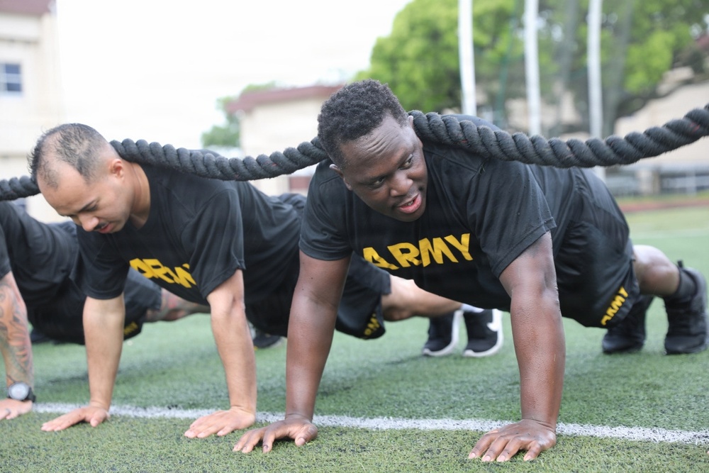 USARJ Soldiers Build Trust, Support Through Physical Fitness