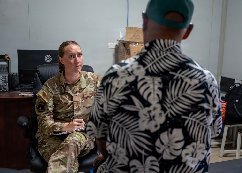 U.S. Air Force service members deliver care in Kosrae during Pac Angel 26-3