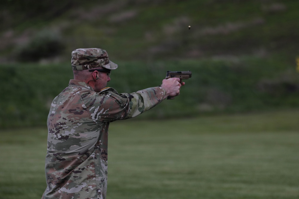 Region II Best Warrior Competitors completes the Norwegian Pistol Qualification