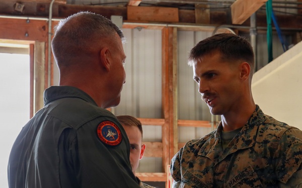 Maj. Gen. Simon Doran visits Marine Corps Air Station Kaneohe Bay, Hawaii