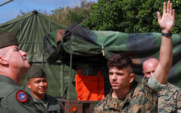 Maj. Gen. Simon Doran visits Marine Corps Air Station Kaneohe Bay, Hawaii