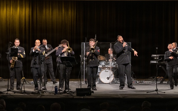 The U.S. Navy Band Cruisers perform at Downingtown East High School