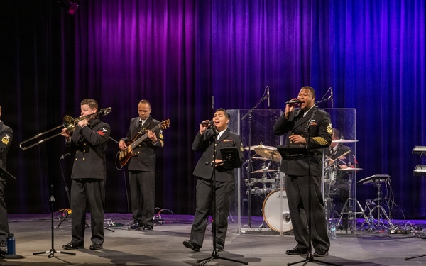 The U.S. Navy Band Cruisers perform at Downingtown East High School