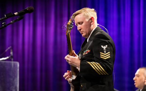 The U.S. Navy Band Cruisers perform at Downingtown East High School