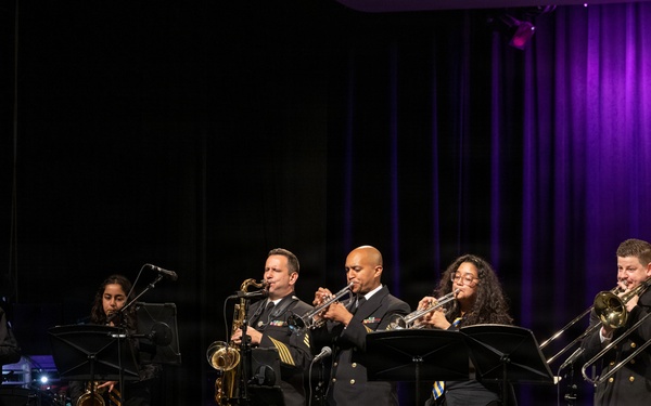The U.S. Navy Band Cruisers perform at Downingtown East High School