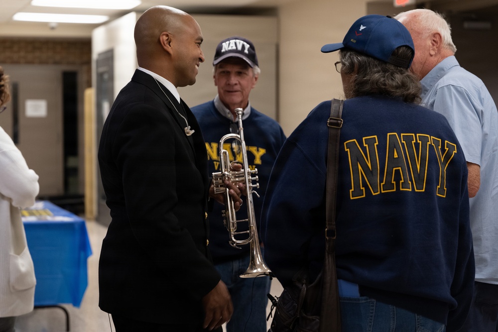 The U.S. Navy Band Cruisers perform at Downingtown East High School