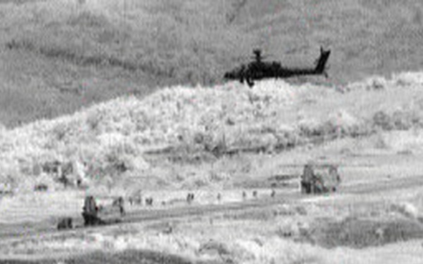 Balikatan 2026: Task Force Saber AH-64 Apaches provide security during long-range maritime air assault