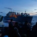 USS Mustin conducts a replenishment-at-sea