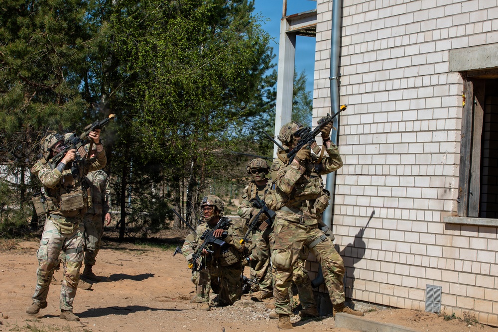 Force-on-Force Training: U.S. Army 2nd Cavalry Regiment engages allied units in high-intensity combat exercise