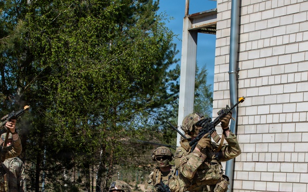 Force-on-Force Training: U.S. Army 2nd Cavalry Regiment engages allied units in high-intensity combat exercise