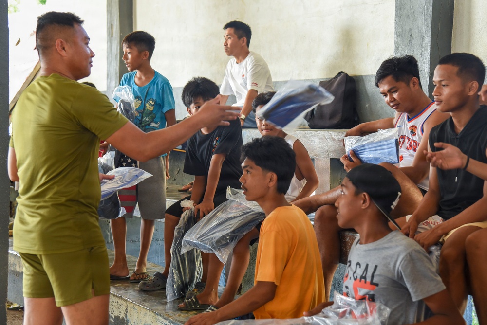 Balikatan 2026: Philippine Armed Forces, U.S. service members participate in a basketball tournament with Calayan residents