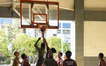 Balikatan 2026: Philippine Armed Forces, U.S. service members participate in a basketball tournament with Calayan residents