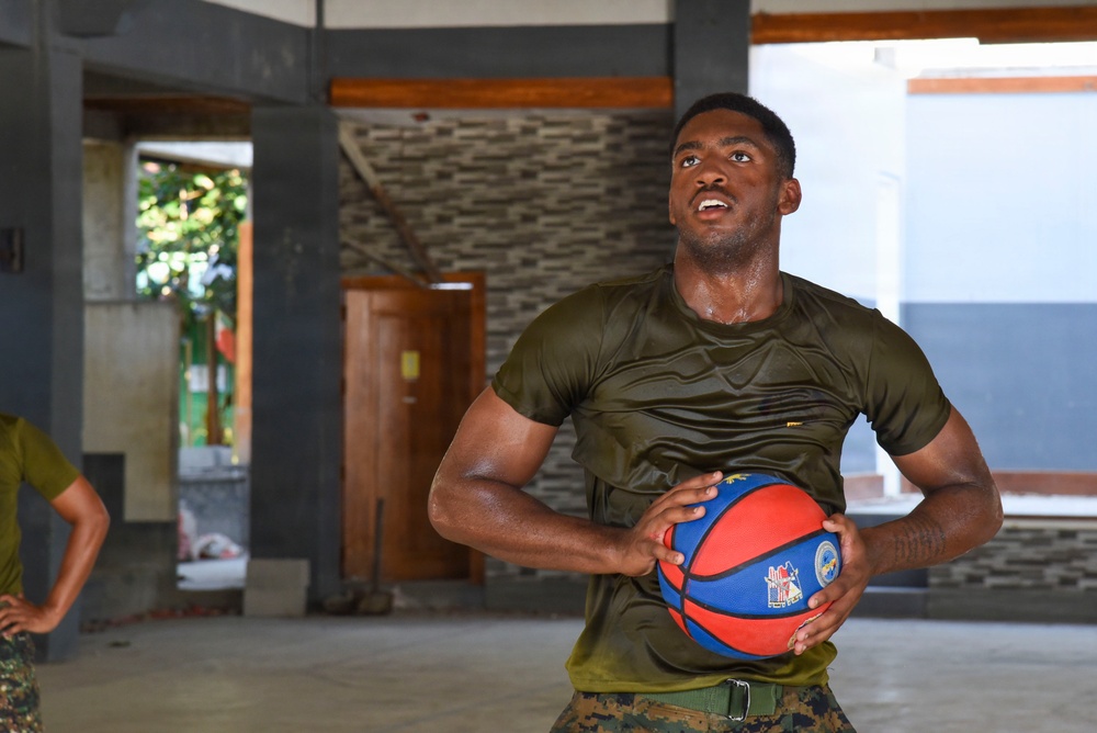 Balikatan 2026: Philippine Armed Forces, U.S. service members participate in a basketball tournament with Calayan residents