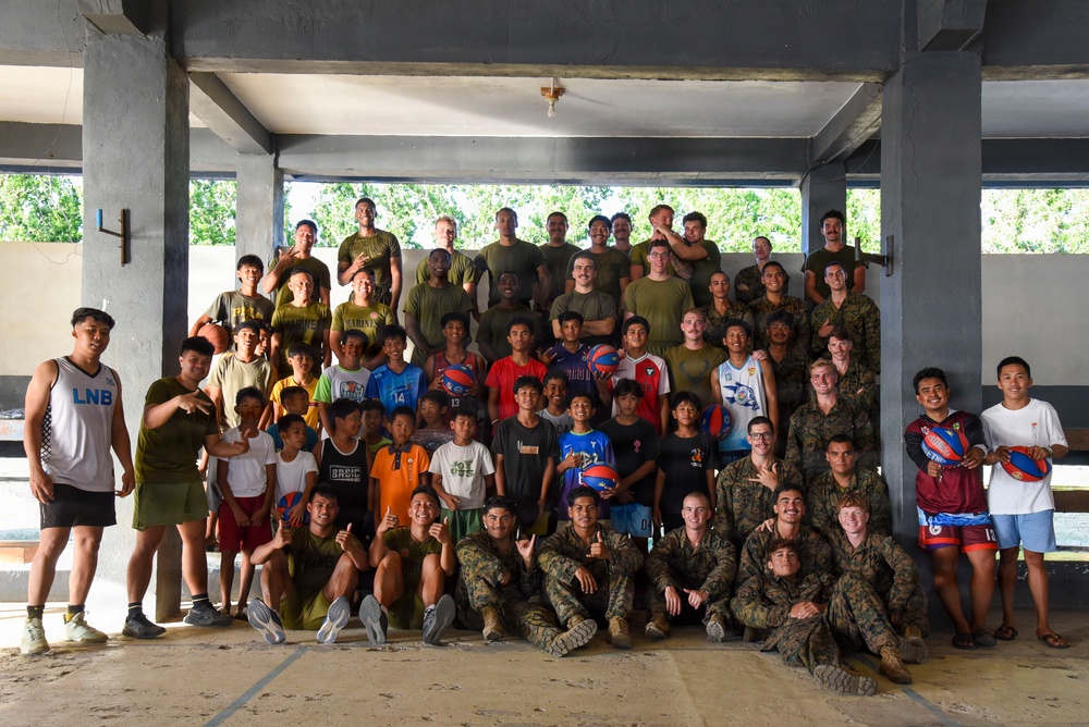 Balikatan 2026: Philippine Armed Forces, U.S. service members participate in a basketball tournament with Calayan residents
