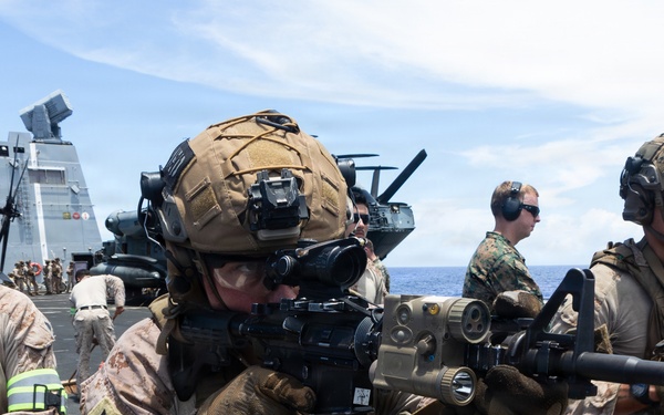 USS Portland Sailors and Marines Conduct Routine Operations