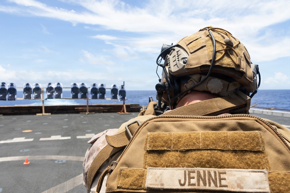 USS Portland Sailors and Marines Conduct Routine Operations