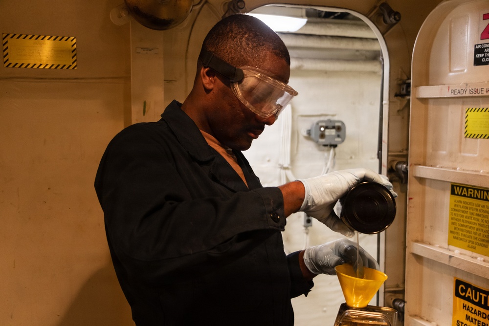 USS Portland Sailors and Marines Conduct Routine Operations