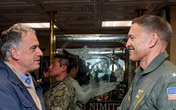 President of Uruguay and Distinguished Visitors Tour USS Nimitz