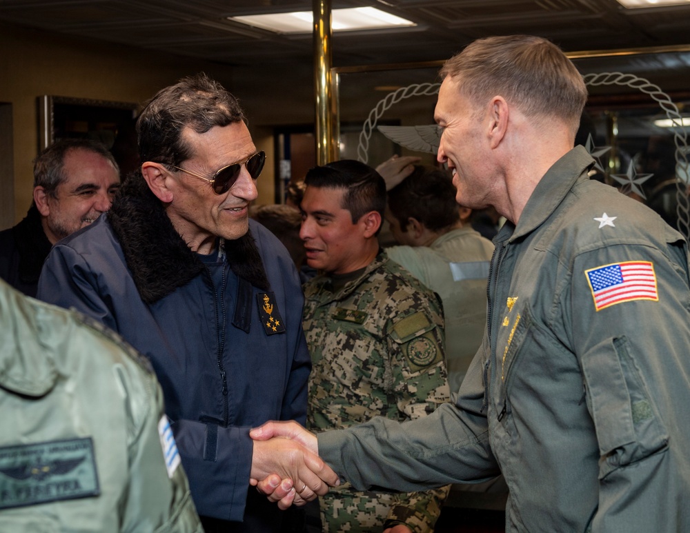 President of Uruguay and Distinguished Visitors Tour USS Nimitz
