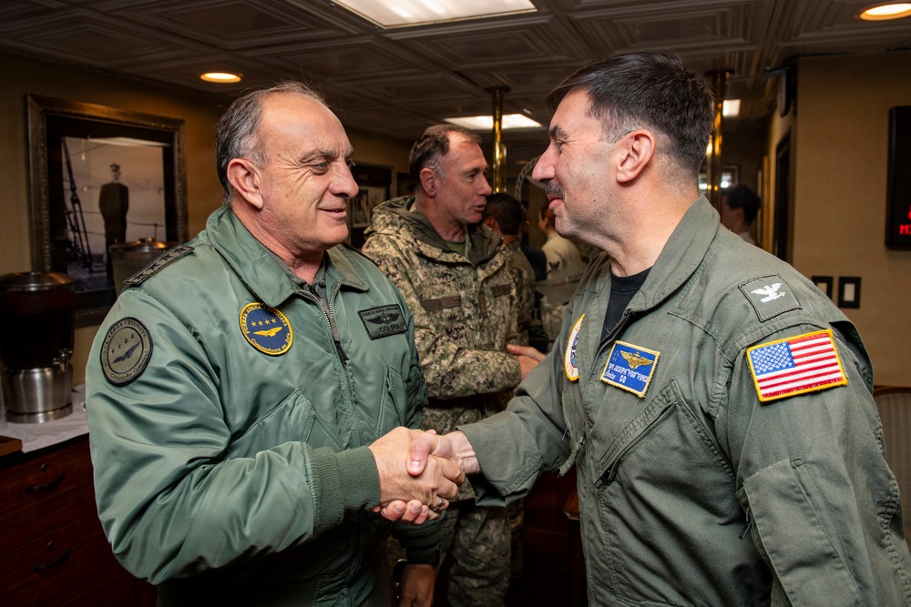 President of Uruguay and Distinguished Visitors Tour USS Nimitz