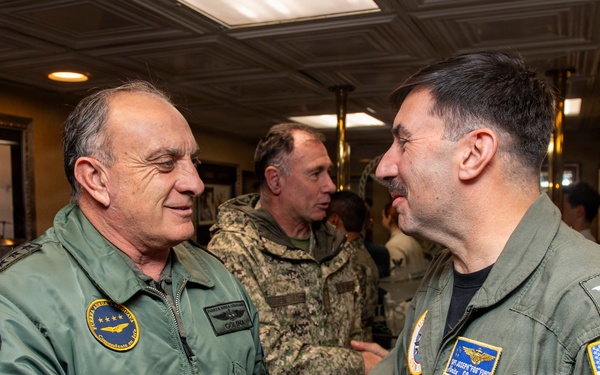 President of Uruguay and Distinguished Visitors Tour USS Nimitz