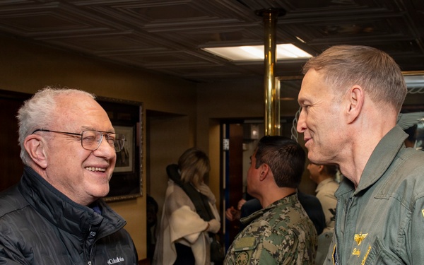 President of Uruguay and Distinguished Visitors Tour USS Nimitz