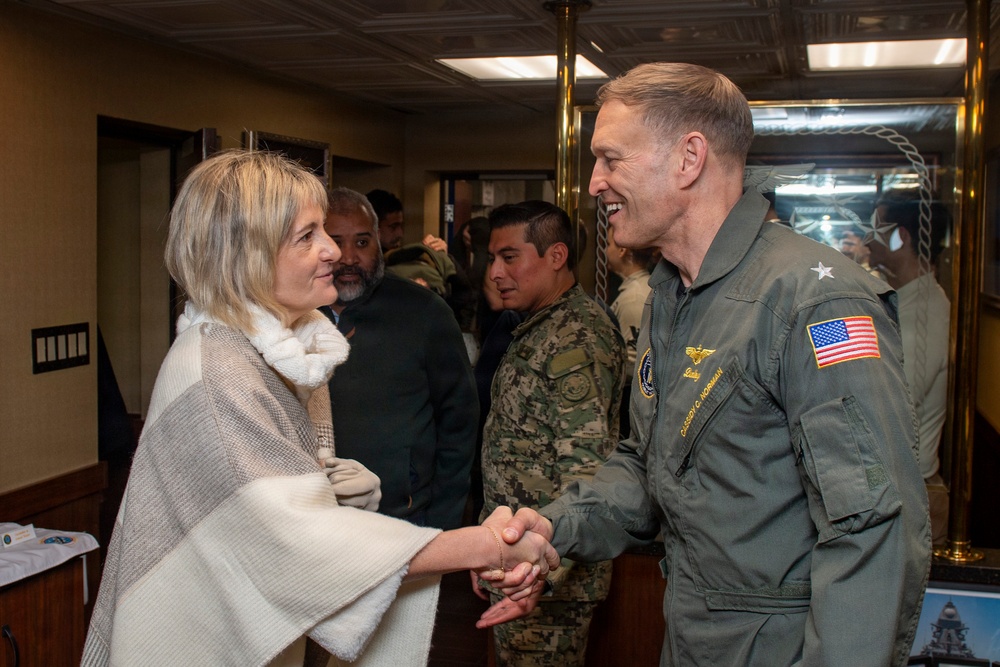 President of Uruguay and Distinguished Visitors Tour USS Nimitz