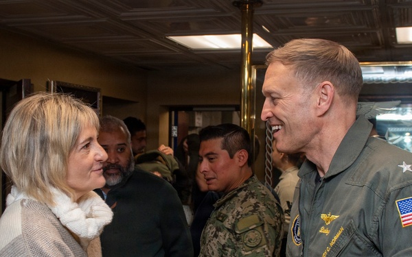 President of Uruguay and Distinguished Visitors Tour USS Nimitz