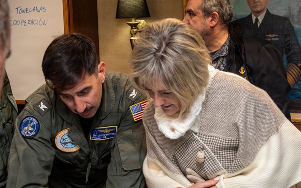 President of Uruguay and Distinguished Visitors Tour USS Nimitz