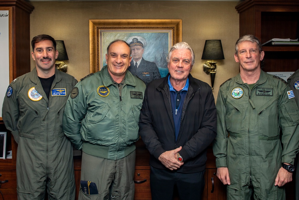 President of Uruguay and Distinguished Visitors Tour USS Nimitz