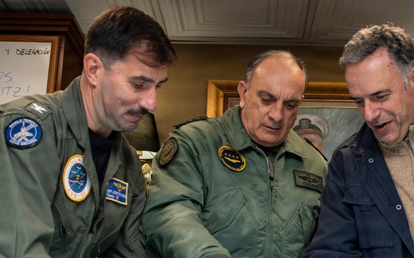 President of Uruguay and Distinguished Visitors Tour USS Nimitz