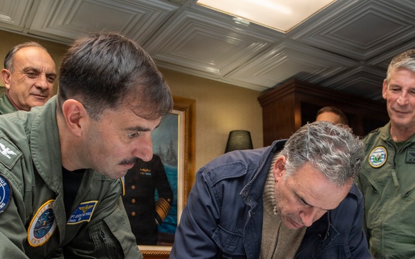 President of Uruguay and Distinguished Visitors Tour USS Nimitz
