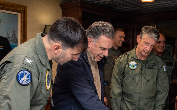 President of Uruguay and Distinguished Visitors Tour USS Nimitz