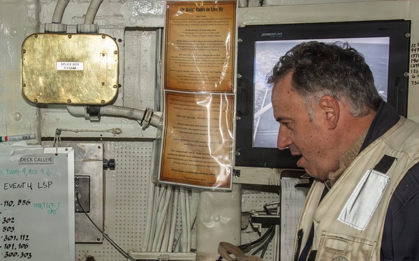 President of Uruguay and Distinguished Visitors Tour USS Nimitz