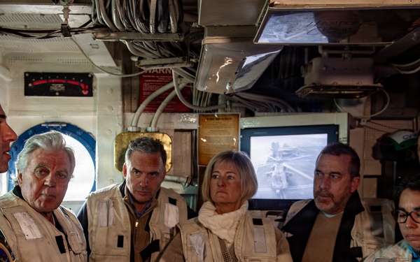 President of Uruguay and Distinguished Visitors Tour USS Nimitz