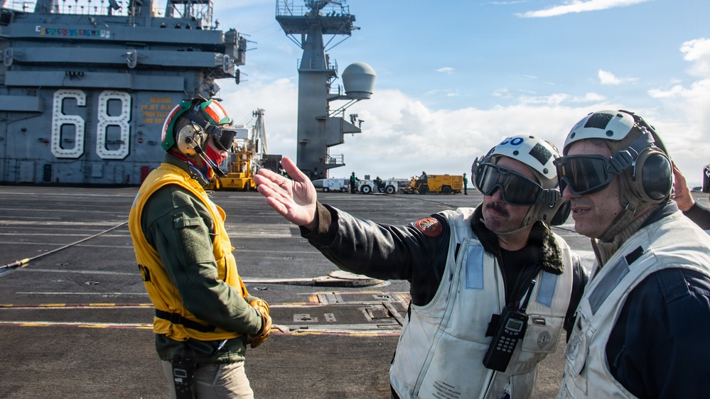 President of Uruguay and Distinguished Visitors Tour USS Nimitz