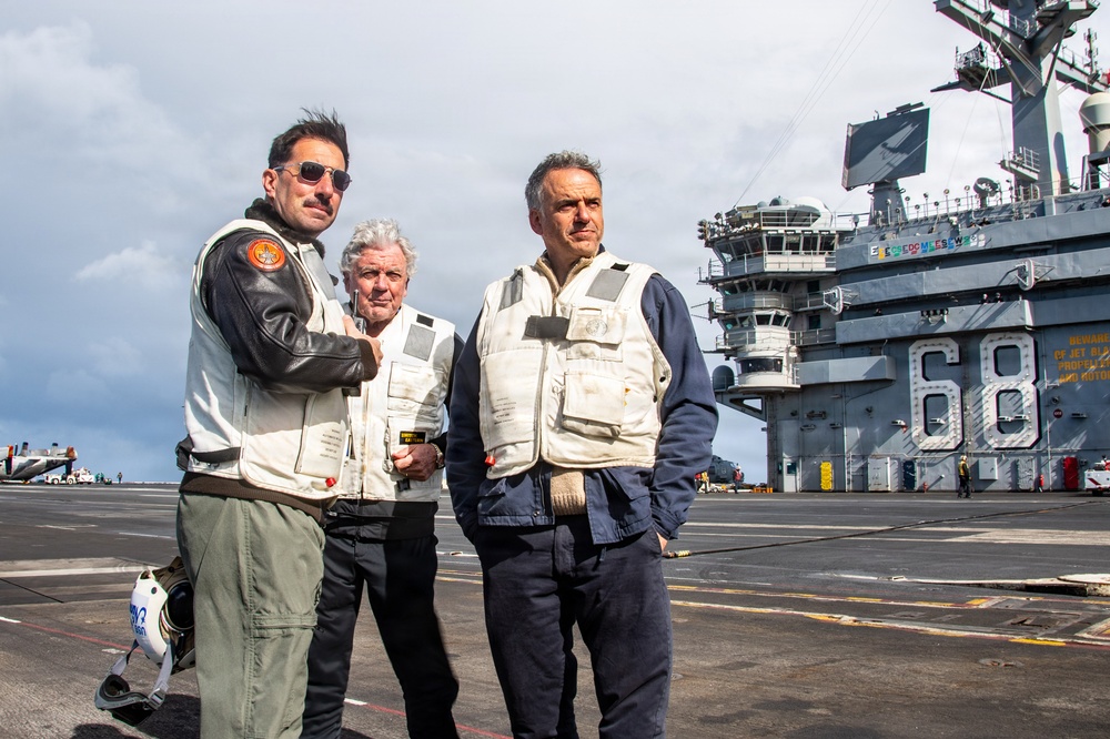 President of Uruguay and Distinguished Visitors Tour USS Nimitz