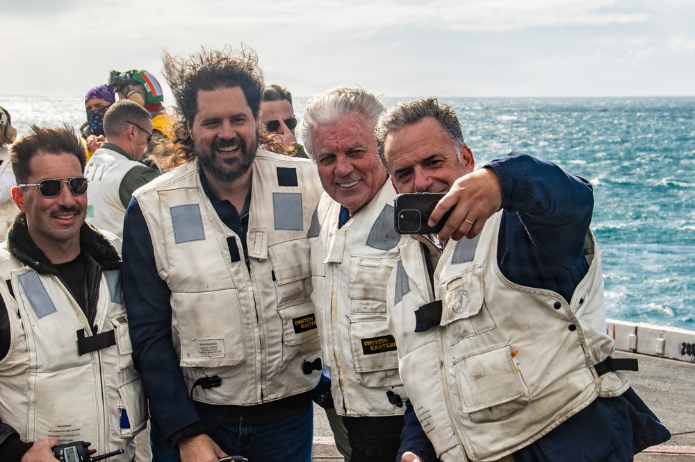 President of Uruguay and Distinguished Visitors Tour USS Nimitz