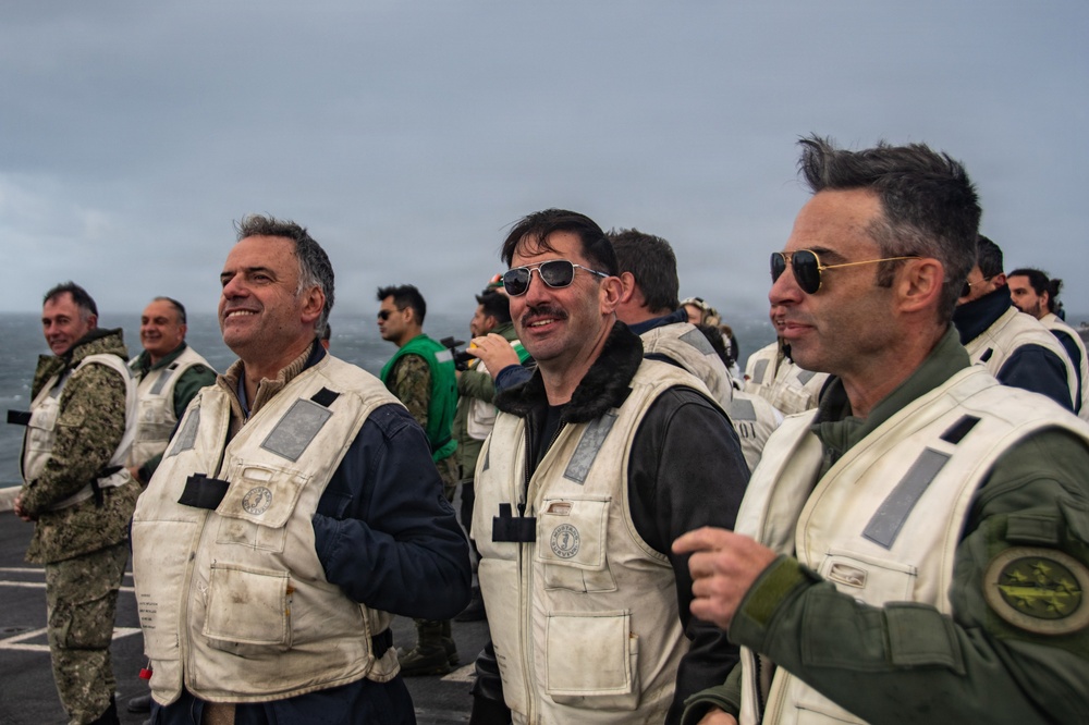 President of Uruguay and Distinguished Visitors Tour USS Nimitz