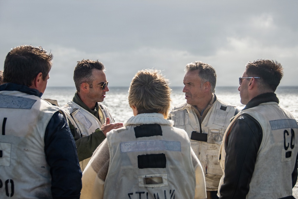 President of Uruguay and Distinguished Visitors Tour USS Nimitz