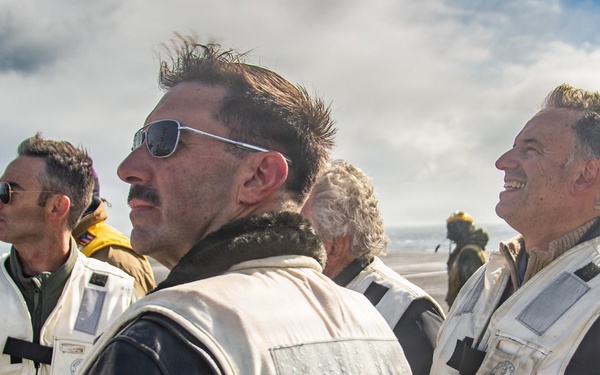 President of Uruguay and Distinguished Visitors Tour USS Nimitz