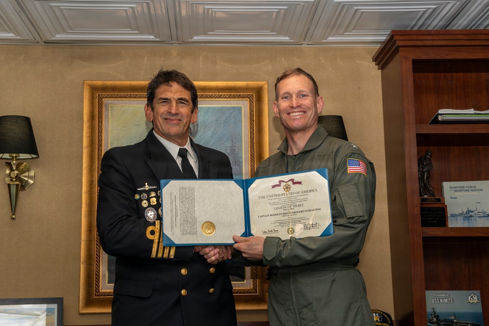 President of Uruguay and Distinguished Visitors Tour USS Nimitz